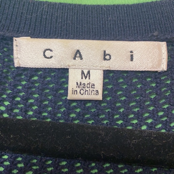CAbi Blue Knit Sweater Size Medium - Picture 3 of 3